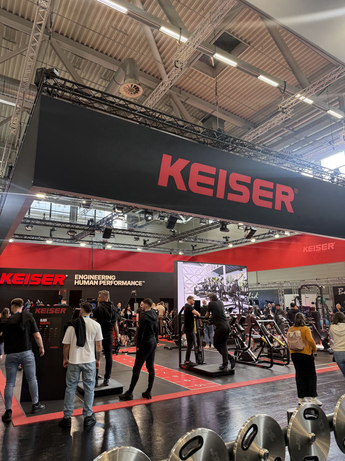 Keiser booth at FIBO